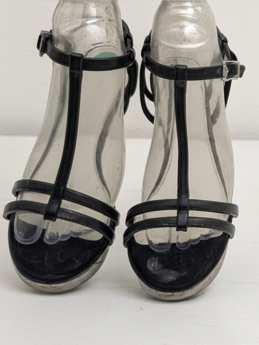 Black T-Strap Open Toe Women’s Sandals